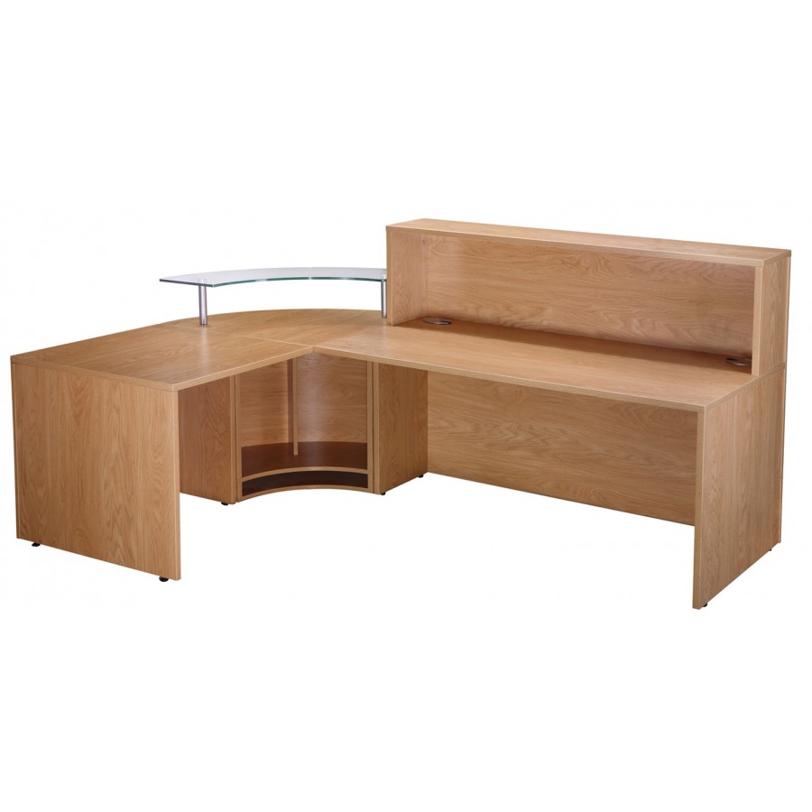 Three Section L Shaped Reception Desk Counter 